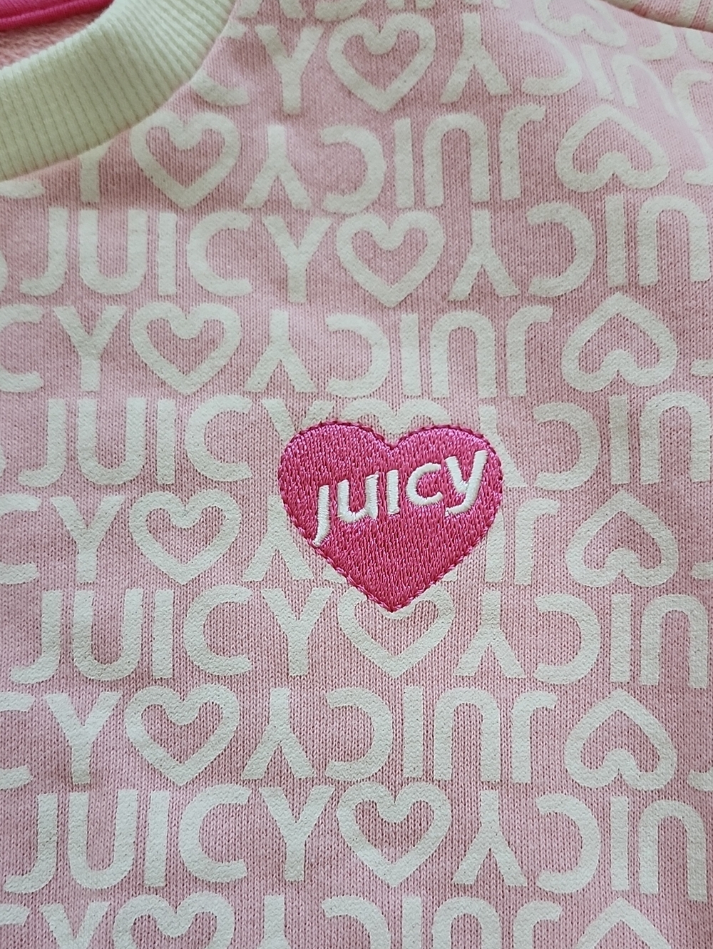 NWT Juicy Couture Kids Girl Pink Logo Flutter Sleeve Top & Shorts Set 6X - Picture 4 of 14